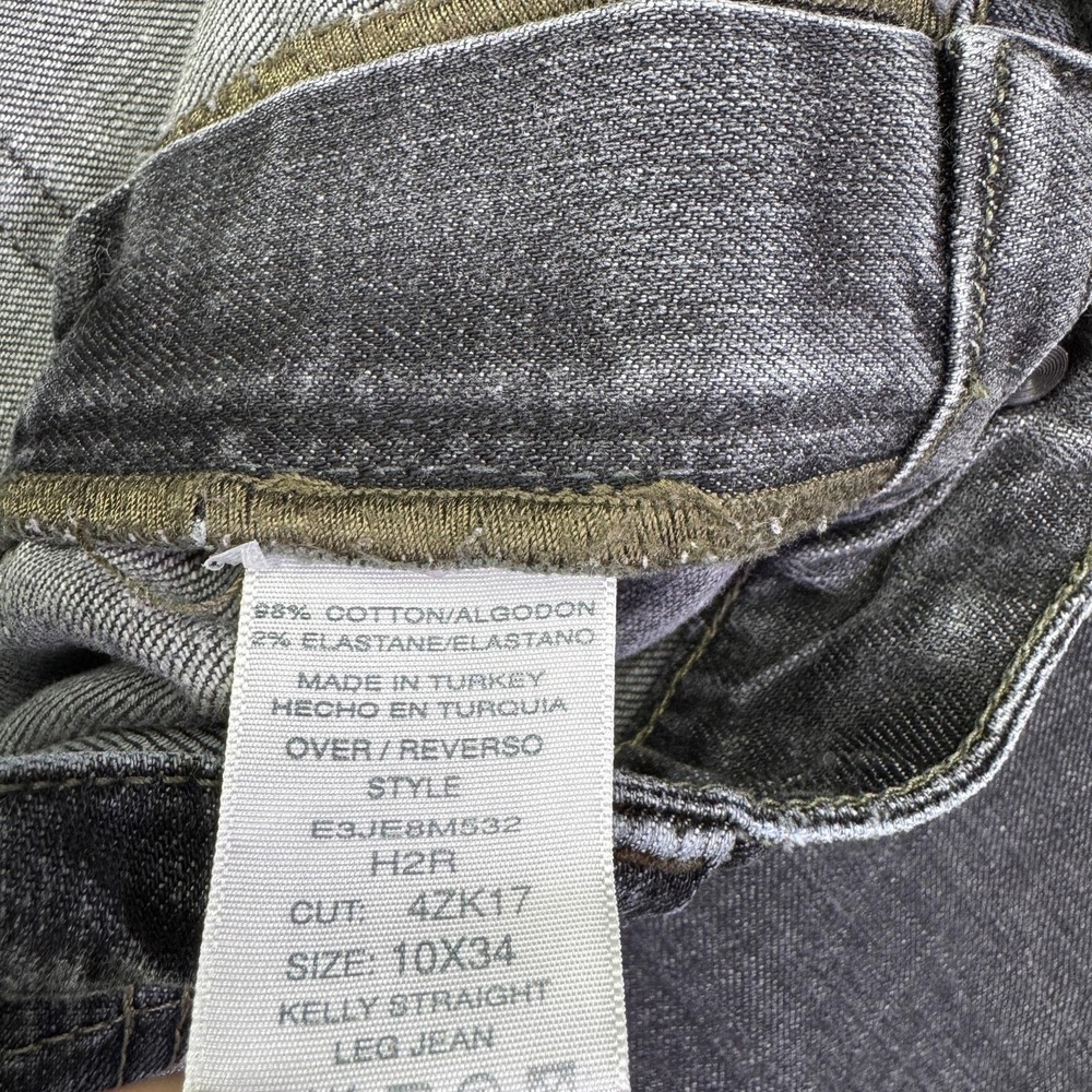 Polo Jeans Co Ralph Lauren Jeans Womens 10x34 Gray Kelly Straight Stretch Denim - Picture 7 of 7